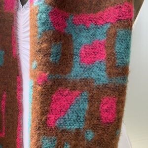Croft & Barrow scarf cold weather 💯 soft acrylic Aztec design boho vibe NWT